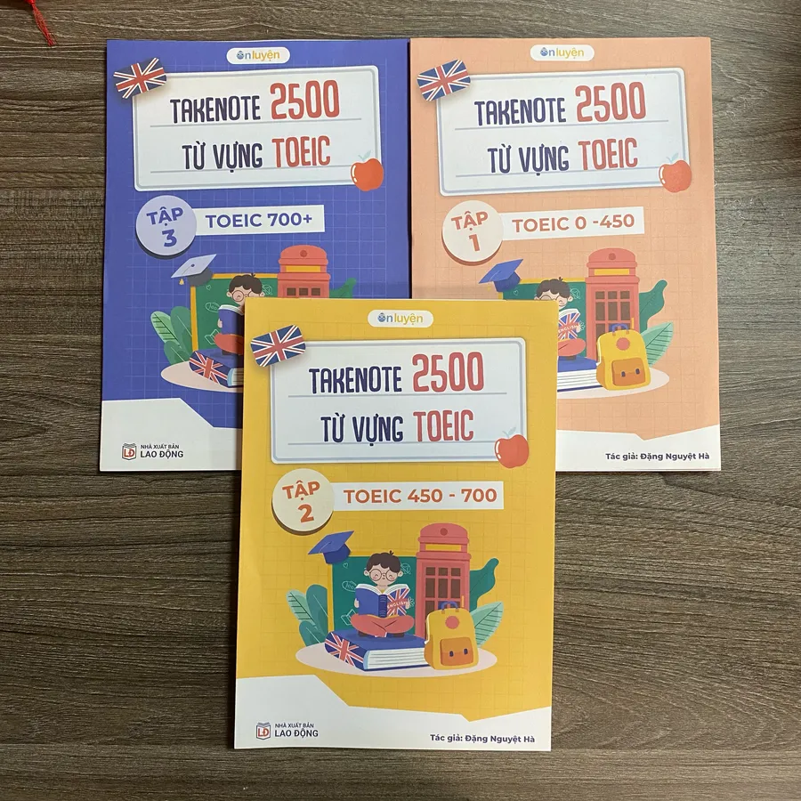 Bộ sổ takenote 2500 từ vựng TOEIC