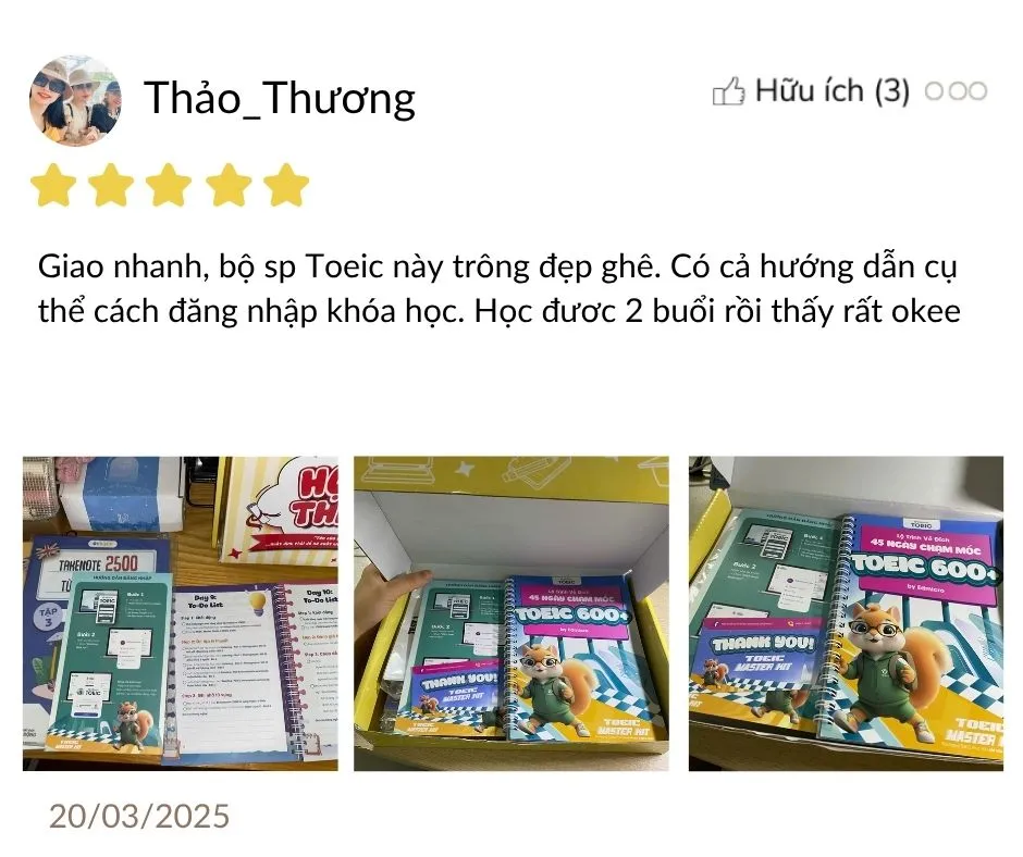 Feedback học viên Edmicro TOEIC 11